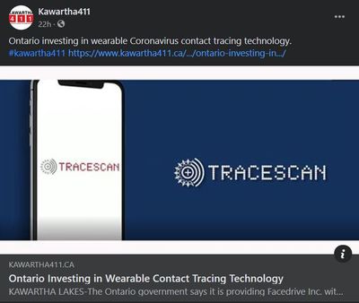 February 18: Ontario investing in wearable contract tracing technology