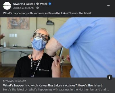 March 5, 2021: What's happening with vaccines in Northumberland, Kawartha Lakes? Here's the latest