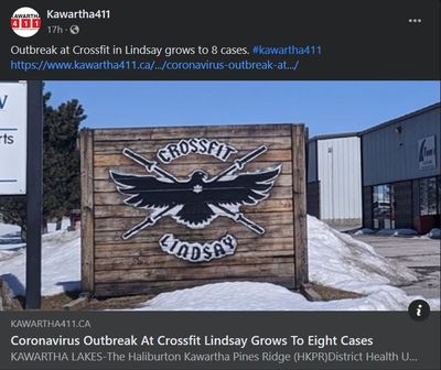 March 8, 2021: Coronavirus outbreak at Crossfit Lindsay grows to eight cases