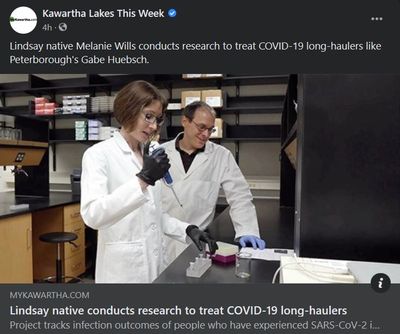 March 8, 2021: Lindsay native conducts research to treat COVID-19 long-haulers