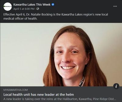 April 5, 2021: Local health unit has new leader at the helm