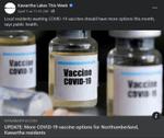 April 5, 2021: UPDATE - more COVID-19 vaccine options for Northumberland, Kawartha residents