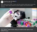 April 7, 2021: 'Stay vigilant' - Public health calling on residents after spike in local COVID-19 cases