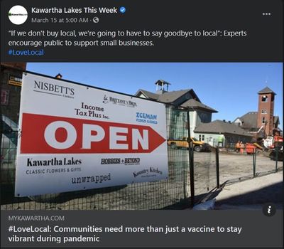 March 14, 2021: #LoveLocal - Communities need more than just a vaccine to stay vibrant during pandemic