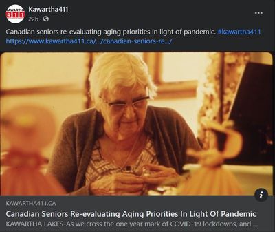 March 16, 2021: Canadian seniors re-evaluating aging priorities in light of pandemic