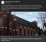 April 10, 2021: St. Mary's in Lindsay cancels masses following COVID-19 exposure in parish rectory