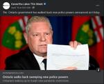 April 17, 2021: Ontario walks back sweeping new police powers
