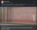 April 19, 2021: Coronavirus outbreak declared at St. Thomas Aquinas Secondary School in Lindsay