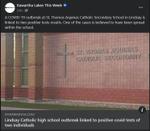 April 20, 2021: Lindsay catholic high school outbreak linked to positive covid tests of two individuals
