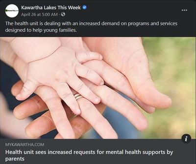 April 25, 2021: Health unit sees increased requests for mental health supports by parents