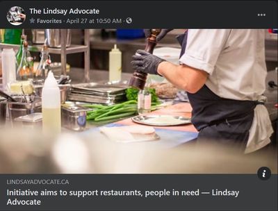 April 27, 2021: Initiative aims to support restaurants, people in need