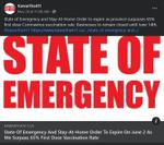 May 28, 2021: State of Emergency and stay-at-home order to expire on June 2 and we surpass 65% first dose vaccination rate