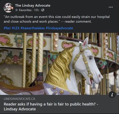 September 16, 2021: Reader asks if having a fair is fair to public health