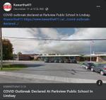 December 11, 2021: COVID outbreak declared at Parkview Public School in Lindsay