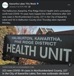 Janury 3, 2022: 323 new COVID-19 cases in Northumberland County, 227 in the City of Kawartha Lakes; five new outbreaks declared