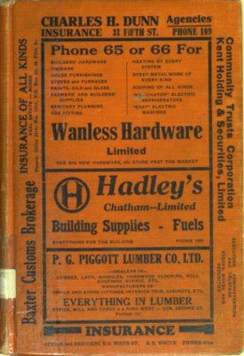 Vernon's city of Chatham (Ontario) street, alphabetical, business and miscellaneous directory for the year 1930