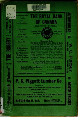 Vernon's city of Chatham street, alphabetical, business and miscellaneous directory for the year 1921-22