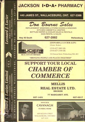 Vernon's 1993/4 Wallaceburg Town Directory