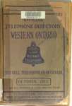 Official telephone diretory : Western Ontario, October, 1913
