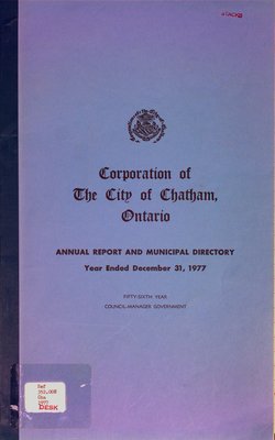 Annual report and municipal directory : year ended December 31, 1977