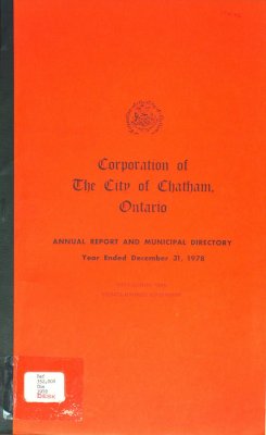 Annual report and municipal directory : year ended December 31, 1978