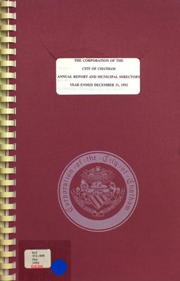 Annual report and municipal directory : year ended December 31, 1992