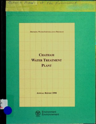 Chatham water treatment plant : drinking water surveillance program : annual report 1990