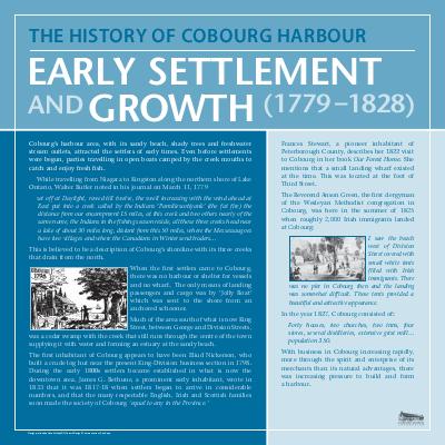 Cobourg Harbour(1,2) The Early Years