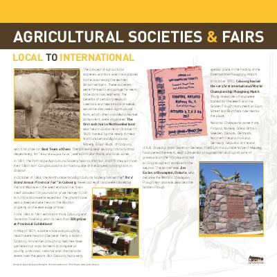 Agricultural Societies and Fairs