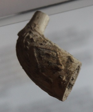 Clay Pipe Bowl with Masonic Emblems