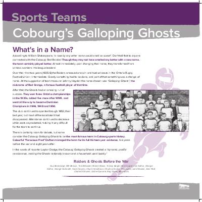 Cobourg's Galloping Ghosts