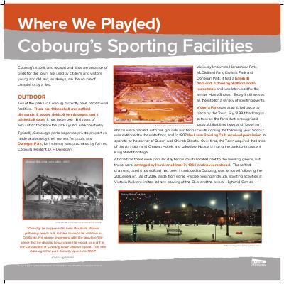 Cobourg Sports Facilities