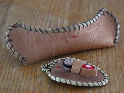 Birchbark Canoe Toy