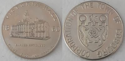 Silver Coloured Commemorative Coin -Victoria Hall