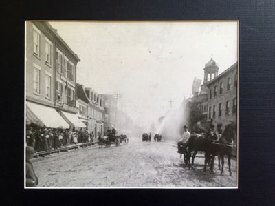 King St., Cobourg with Firemen?