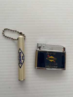 Sunoco Lighter and Cigarette Container