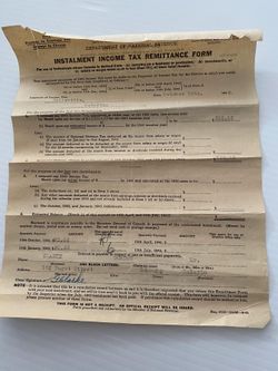 Income Tax Remittance Form