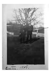 Two men standing outside, Easter 1918, Unidentified