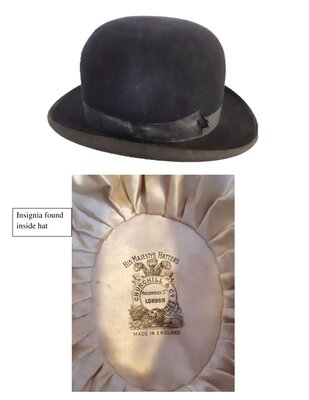 Bowler Hat, Donated by Dorothy Sifton