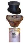 Top Hat and hat box, Donated by Dorothy Sifton