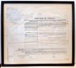 Land Grant Certificate to Jeremiah Lapp, 1850