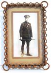 Framed photograph of WW1 soldier. Identity unknown.