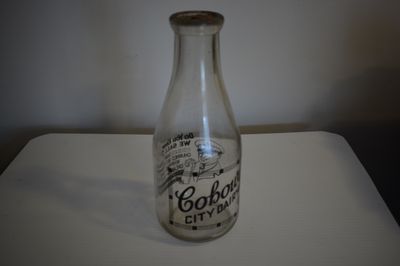 Cobourg City Dairy Bottle