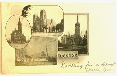 Postcard of 4 Cobourg Churches
