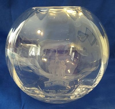 Glass Bowl - Cobourg 150th Anniversary Souvenir