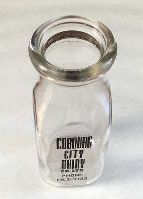 Cobourg City Dairy Milk Bottle