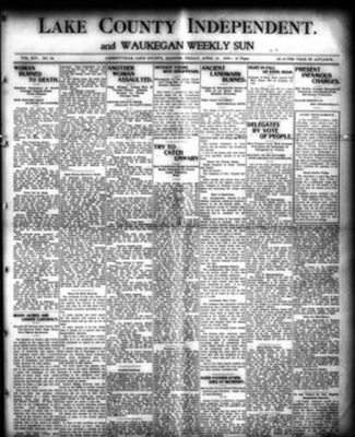 Lake County Independent and Waukegan Weekly Sun (1906-1916)