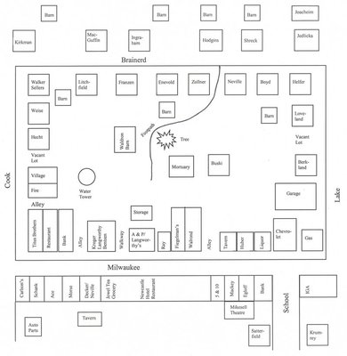 Libertyville As It Was  About 1940 - Map