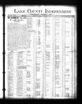 Delinquent tax list for Lake County.