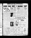 Renew race riot; 2 marines shot.